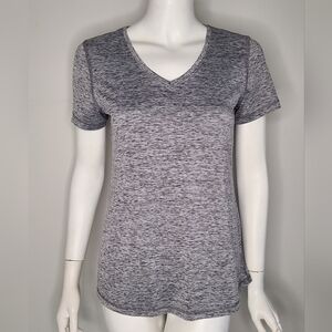 Athletic Works Charcoal V-Neck Women's Tee